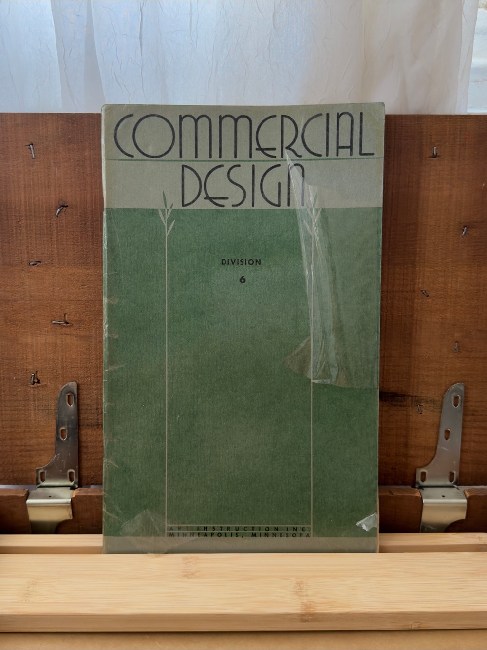 Vintage 40s book Commercial Design Division 6 Design and Decoration book